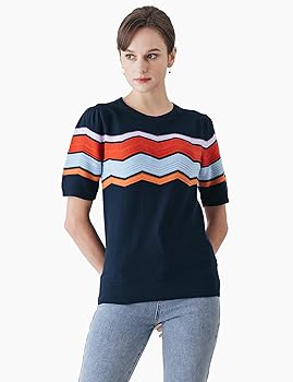 タグ付き未使用　Short Sleeve Knit Pullover 41YJrB2amYL.jpg